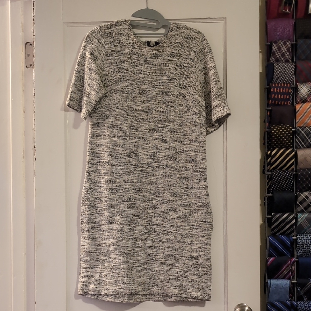 Club Monaco Gray Heathered Tweed Dress Sz 2